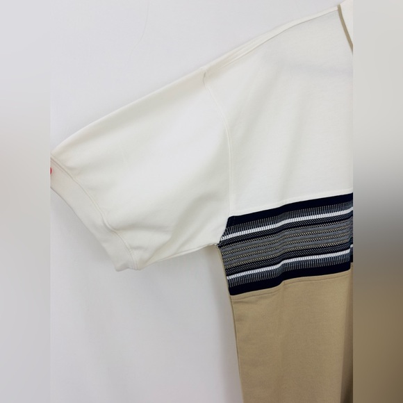 Men’s Safe Harbor Sportswear Collared Short Sleeve Top White/Taupe Black… - Picture 3 of 8